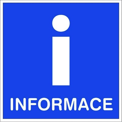RAFO Samolepka Informace, 21x21cm