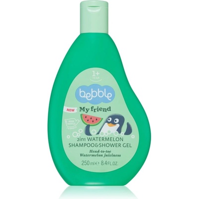 Bebble Strawberry Shampoo & Shower Gel Watermelon шампоан и душ гел 2 в 1 за деца 1+ 250ml