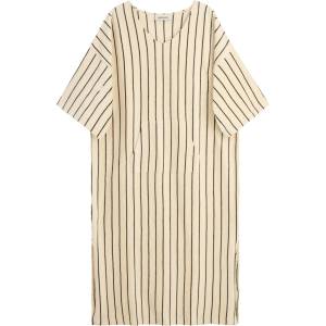 Bongusta Дамска рокля Bongusta Women's Naram Kaftan Dress Poncho - Creme & Ink - размер S/M (134-1959-0311)