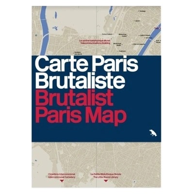 Brutalist Paris Map