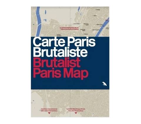 Brutalist Paris Map