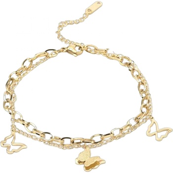 HARAHU Гривна за крак ma-27298 - Златна kp27298 (ma-27298)