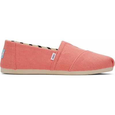 TOMS ALPARGATA Dámske espadrilky lososová svetlomodrá béžová
