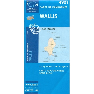mapa Wallis Iles 1:25 t.