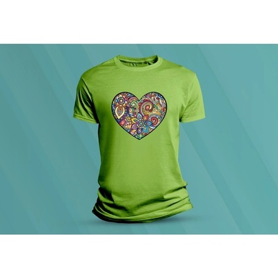 Sandratex dětské bavlněné tričko Heart. lime