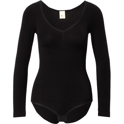 MAGIC Bodyfashion Блуза боди 'Longsleeve Bodysuit Bamboo' черно, размер L
