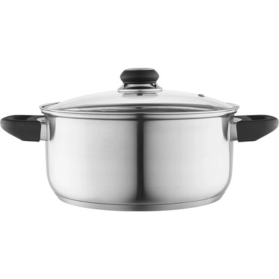 Altom Design nerezový hrnec emilio 4,2 l, 24 cm se skleněnou poklicí