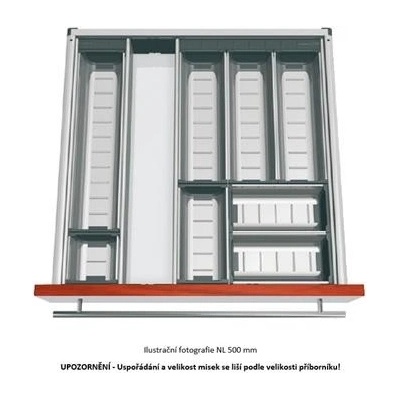 BLUM ORGA-LINE ZSI.60VEI4 příborník, sada misek pro šířku korpusu 600 mm,délka 450 mm