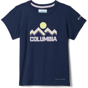 Columbia Детска спортна тениска Columbia Kid's Tech Trail Utility S/S Graphic Crew Sport shirt - Collegiate Navy / Rainbow Ridge (704-5865-0215)