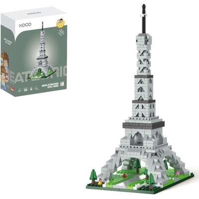 KOCO Stavebnice mini Eiffelova věž 538 ks