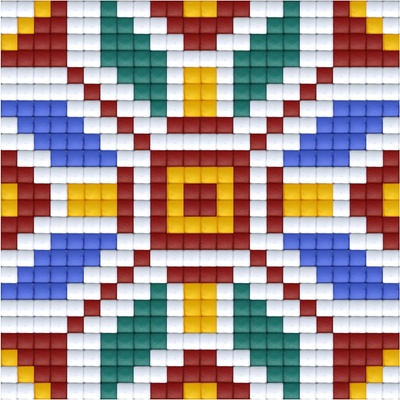 Bright Toys Мозайка с пиксели - Българска народна шевица, 24x24 пиксела - Мотив 14 (BE24014)