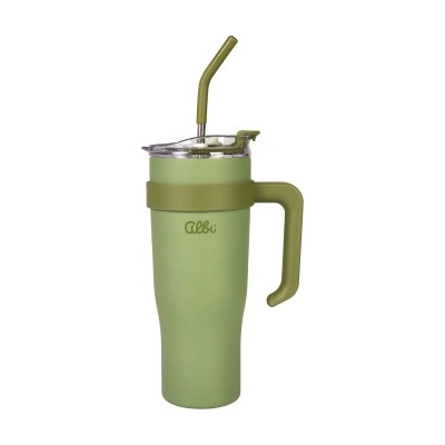 Albi nerezový termohrnek XXL 1,2 l zelený