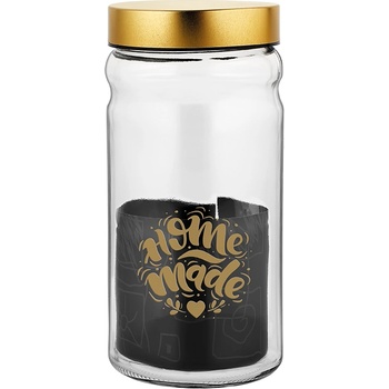 Mercanlar M-331130/132023/331106-Буркан с метален капак "HERA"/"VOCA" 1800cc ЗЛАТИСТ (0154324)