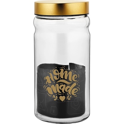 Mercanlar M-331130/132023/331106-Буркан с метален капак "HERA"/"VOCA" 1800cc ЗЛАТИСТ (0154324)