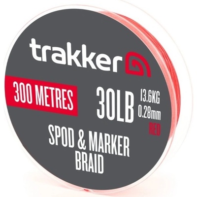 Trakker Šnúra Spod & Marker Braid Red 300 m 0,28 mm 13,6 kg 30 lb