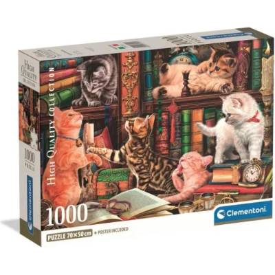 Clementoni Clementoni: Любопитни котенца Compact Puzzle 1000 части (37107)