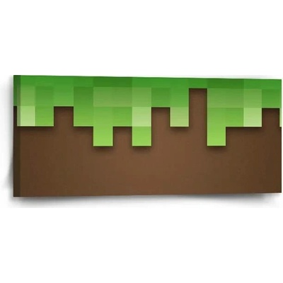 Sablio Obraz Green Blocks - 110x50 cm