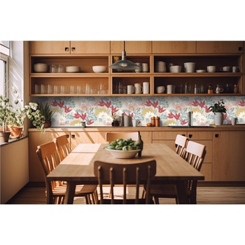 DIMEX ART s. r. o Фототапет за кухня - винтидж флорален мотив 420 x 60 см