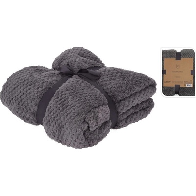 Homestyling Deka fleece Premium sivá 130x170