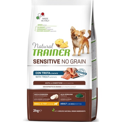 Trainer Natural Sensitive NO GRAIN Mini Adult Trout 2 kg