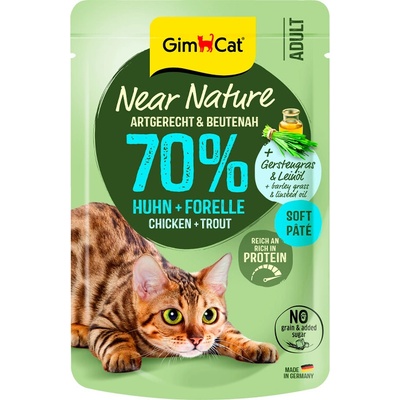 GimCat Near Nature kuracie a pstruh 85 g