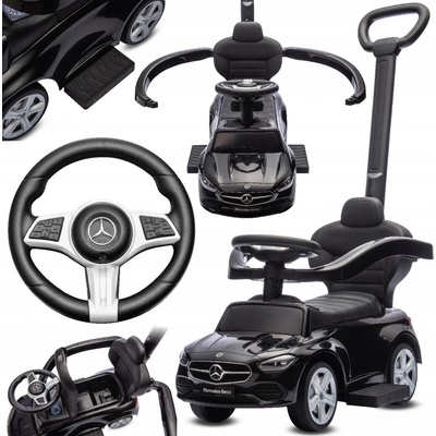Baby Mix Odrážedlo s vodící tyčí Mercedes Benz AMG C63 Coupe černá