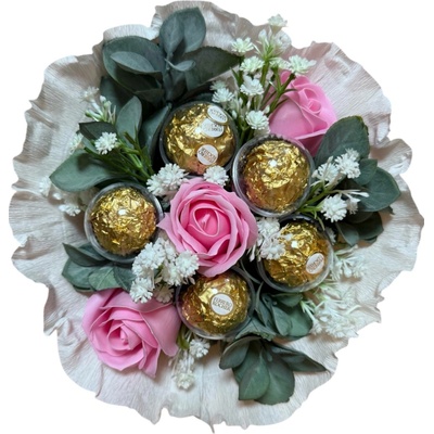 DANNY MADE Mýdlová květina A014 s Ferrero Rocher