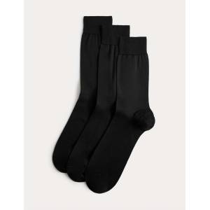 Marks & Spencer Чорапи от чист памук, 3 чифта в опаковка Marks & Spencer черно Marks & Spencer | Cheren | МЪЖЕ | 6-8.5