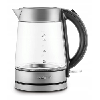 Zelmer ZCK 8013 електрическа кана 2200W 1, 7L неръждаема стомана-стъкло (ZELMER-CZ-08-30)
