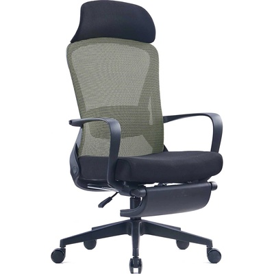 RFG Директорски стол Enjoy HB, черна седалка, зелена облегалка (4010140539)