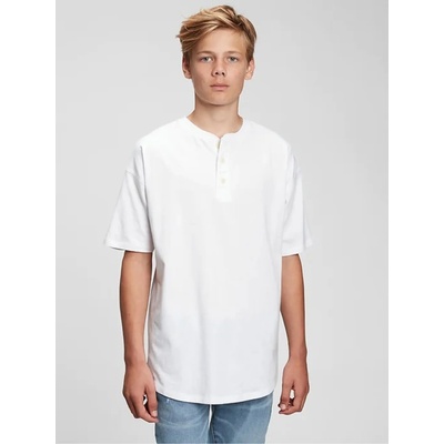 GAP TW SS Henley Тениска детска GAP | Byal | Момчешки | M