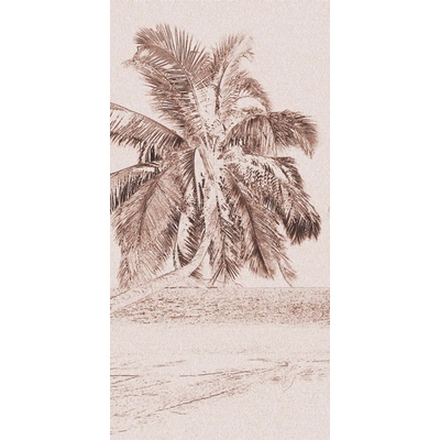 Dimex S-311 vliesová fototapeta na zeď Beach paint brown rozměry 110 x 220 cm