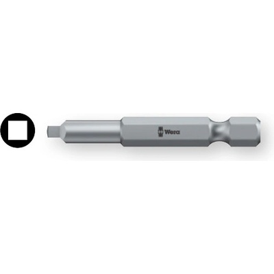 Wera 05060148001 BIT 1/4" Square 2 x 50mm čtyřhran, serie 868/4 BTZ, dlouhý