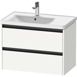 Duravit Ketho. 2 - Шкафче за умивалник 55x78x46 см, 2 чекмеджета, матово бяло K25285018180000 (K25285018180000)