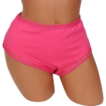 Дамска макси бикина в цикламено с точки