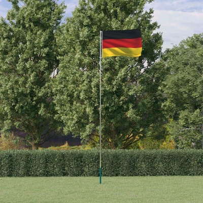 zahrada-XL Vlajka Německa a stožár 5,55 m hliník