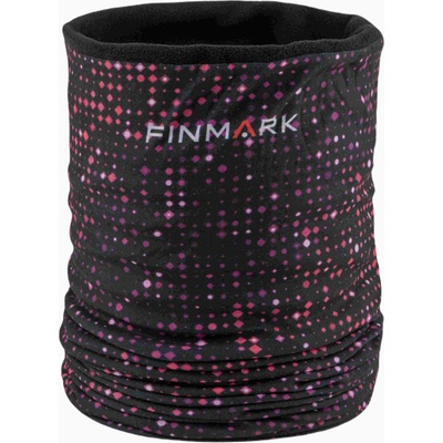 Finmark multifunkční šátek černá mix bílá