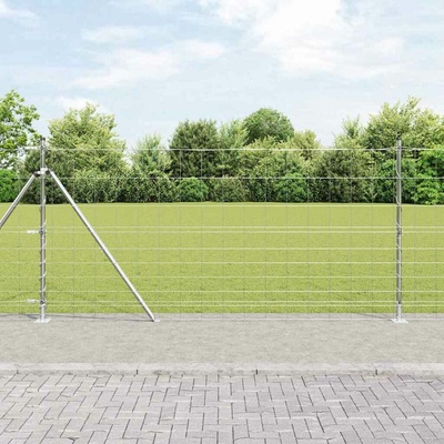 vidaXL Svařovaná drátěná plotina s betonovou základnou 25 x 1,2 m