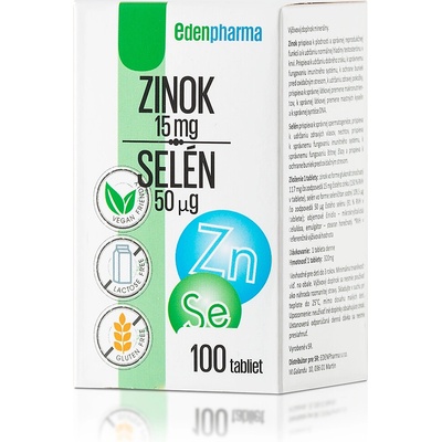 EdenPharma Zinok Selen 100 tabliet