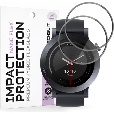 Techsuit Протектор за Nothing CMF Watch 3 Pro - Nano Flex (2 pack) - Techsuit - Черен