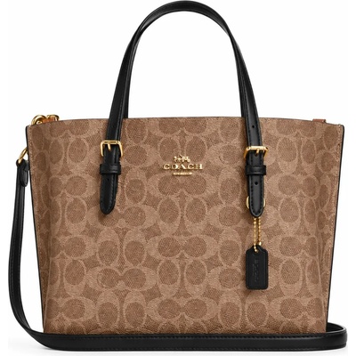 Coach Дамска чанта Coach Mollie Tote 25 In Signature Canvas, Кафява (CV965-BROWN)