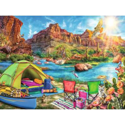 Ravensburger - Puzzle Canyon Camping - 1 500 piese
