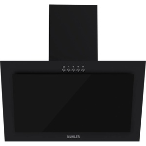 Muhler Абсорбатор Muhler AMK-885D-B, декоративен, черен, стъклен, 209.6 м ³/ч, 47W (1009286)
