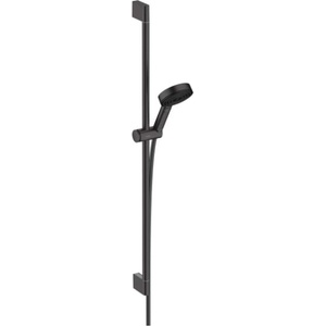 Hansgrohe Pulsify Select - Душ комплект с ръчен душ, 3 струи, тръбно окачване 96 cm и шлаух, черен мат 24170670 (24170670)