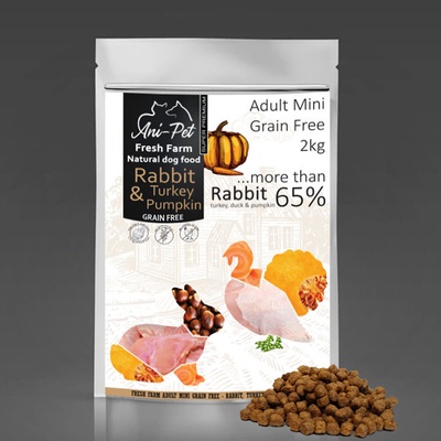 Fresh Farm GF Natural Dog Food Adult Mini Rabbit & Turkey 2 kg