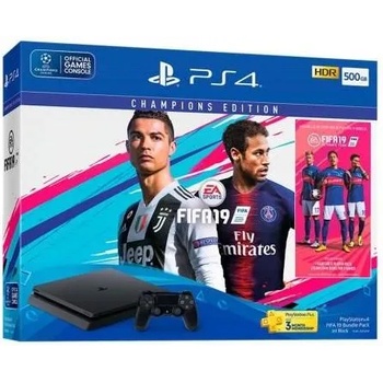 Sony PlayStation 4 Slim 500GB (PS4 Slim 500GB) + FIFA 19 Champions Edition