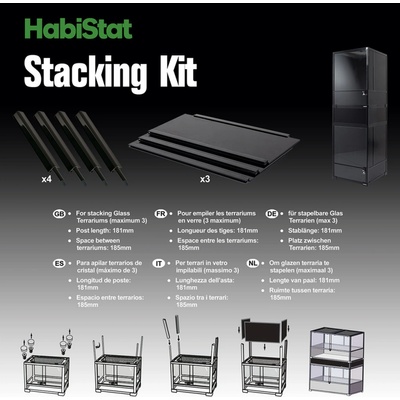 Habistat Stacking Kit pre skleněná terária 45x45 cm
