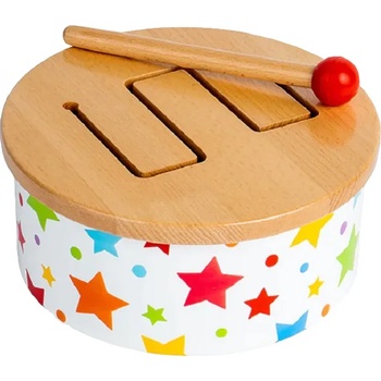 Image 1 of Bigjigs Toys Детска дървена играчка Bigjigs - Барабан с чукче (BJ928)