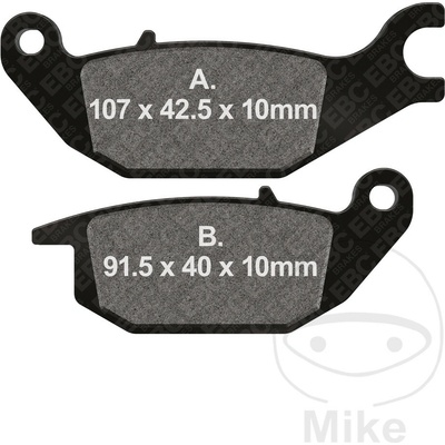 EBC brzdové destičky Standard Scooter EBC YAMAHA MW 125 TRICITY 14-16, MW 125 A TRICITY ABS 15-16 – Hledejceny.cz