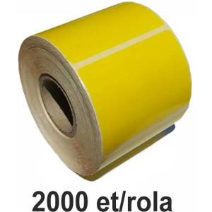 ZINTA Самозалепващи се SGP етикети ZINTA 100х100 mm, жълти, 2000 ет. /ролка (100X100X2000-SGP-YEL)